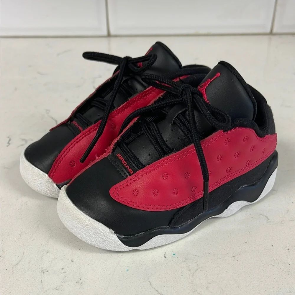 Jordan 13 Retro Low Very Berry (TD) Kids Black & Red Sneakers Size 7 DA8017-061